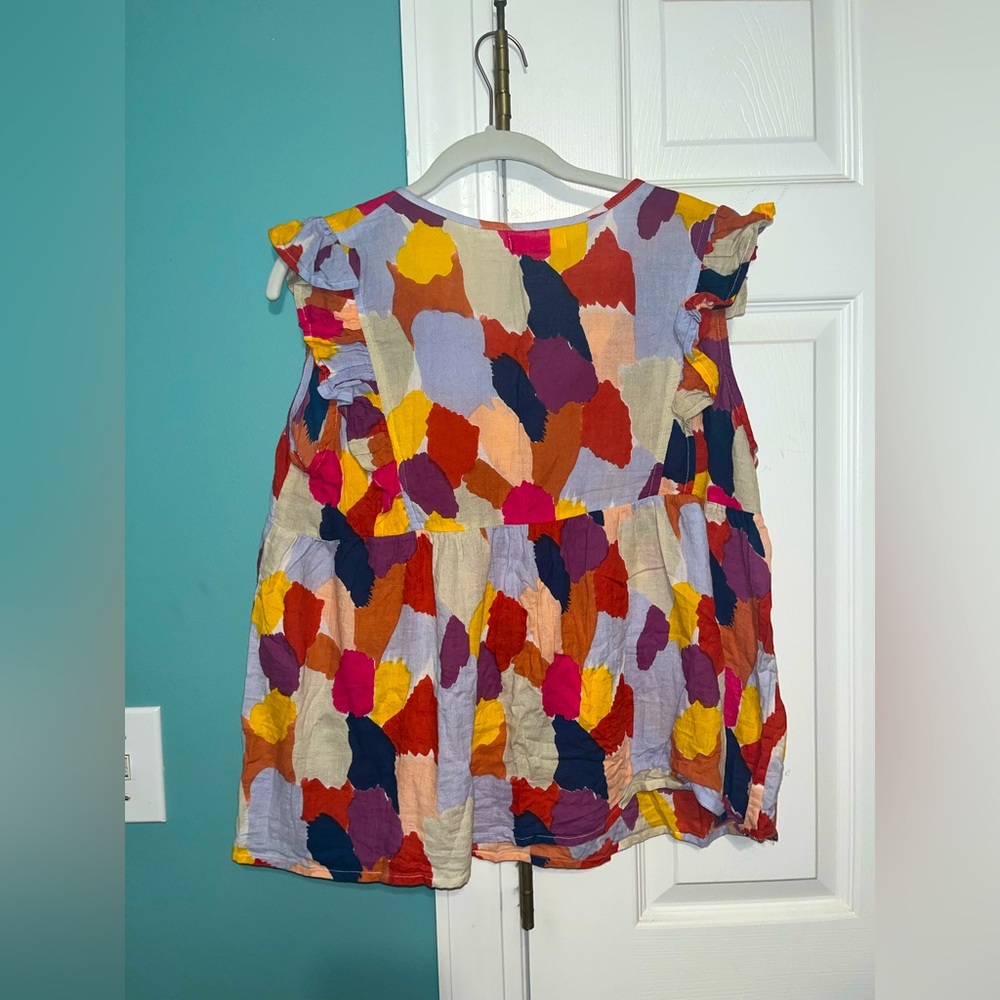 Thml Multi-Colored Blouse, Size Medium - image 2